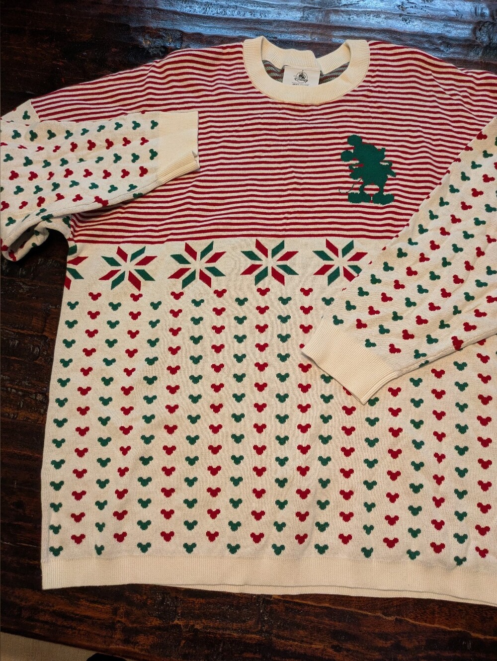 Disney Spirit Jersey Holiday Sweater L New